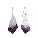 Серьги из серебра с эмалью