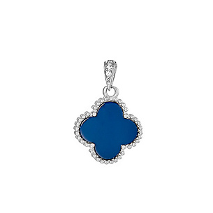 Серебряная подвеска с керамикой