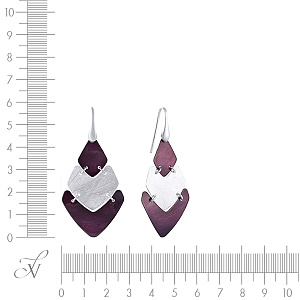 Серьги из серебра с эмалью