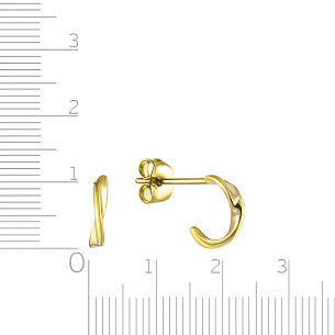 Серьги из серебра с золочением