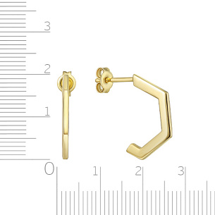 Серьги из желтого золота