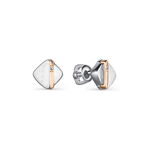 Серьги из серебра с бриллиантами