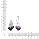 Серьги из серебра с эмалью