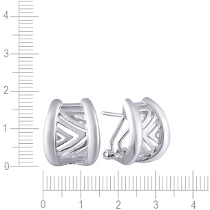 Серьги из серебра с кианитом