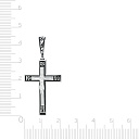 Крест из серебра с эмалью