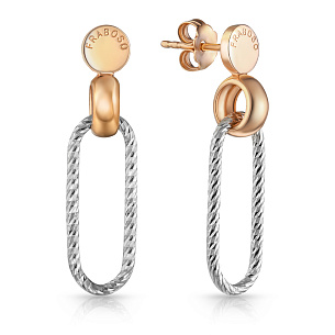 Серьги из серебра с золочением