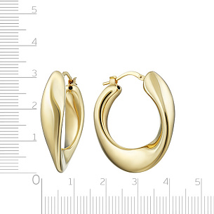 Серьги из серебра с золочением