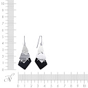 Серьги из серебра с эмалью
