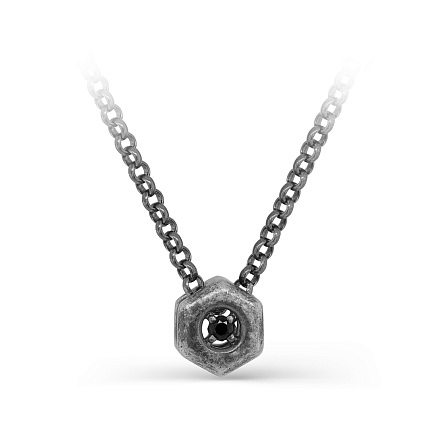 Колье из серебра с фианитом