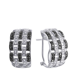 Серьги из белого золота