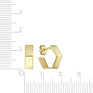 Серьги из желтого золота