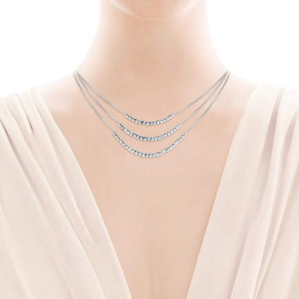 Колье из серебра