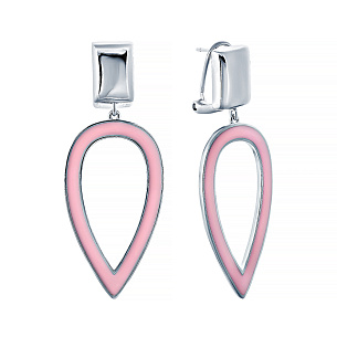Серьги из серебра с эмалью