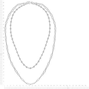 Колье из серебра