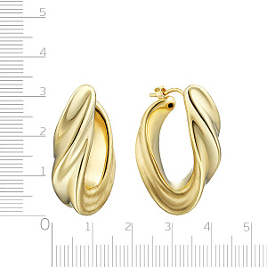 Серьги из серебра с позолотой