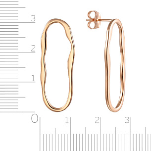 Серьги из серебра с золочением