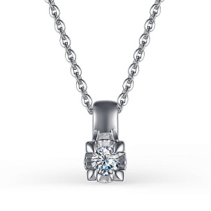 Колье из серебра