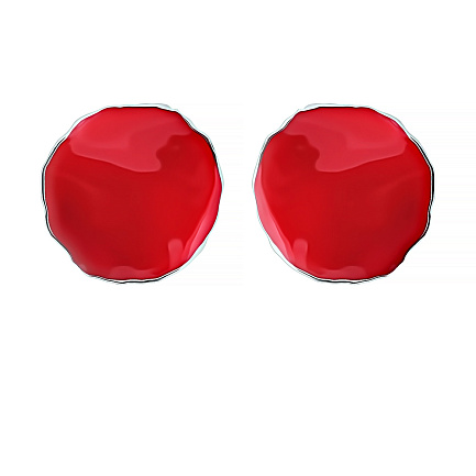 Серьги из серебра с эмалью